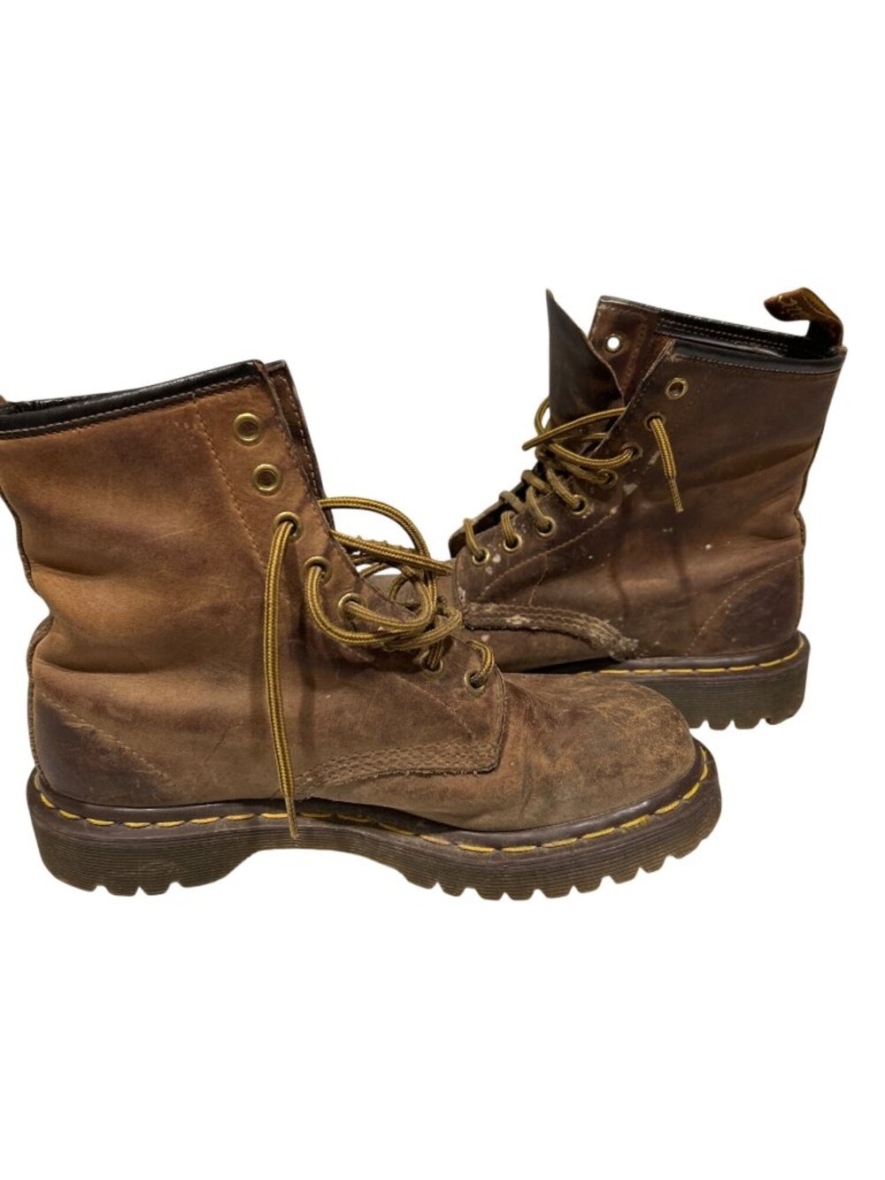 Dr. Martens Brown Leather AirWair 1460 Boots Size 5 Distressed Look Durable Sole - Picture 8 of 8